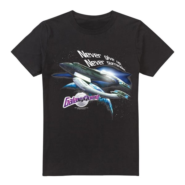 Galaxy Quest Miesten Never Surrender T-paita