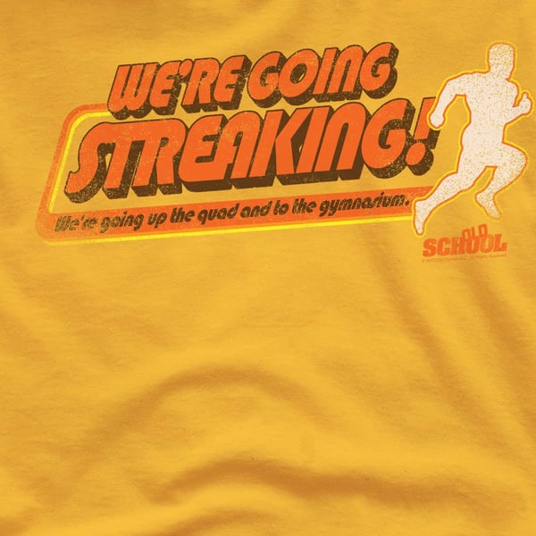 Old School Mens Streaking T-Shirt