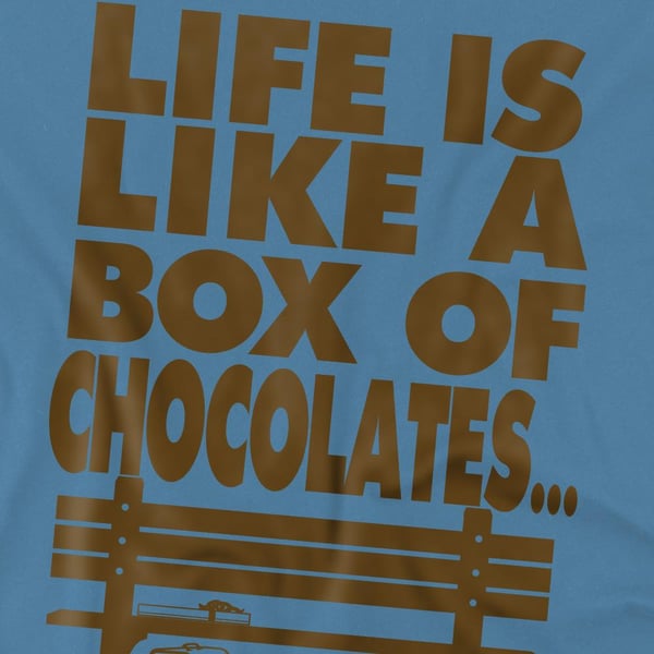 Forrest Gump Herr T-shirt Livet