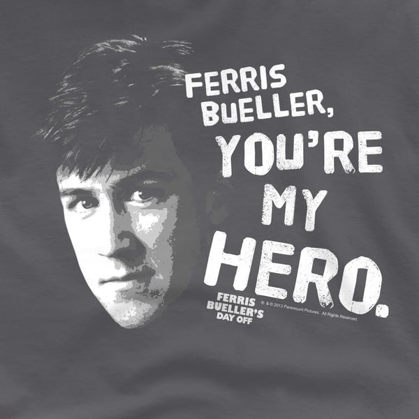 Ferris Bueller´s Day Off Mens My Hero T-Shirt
