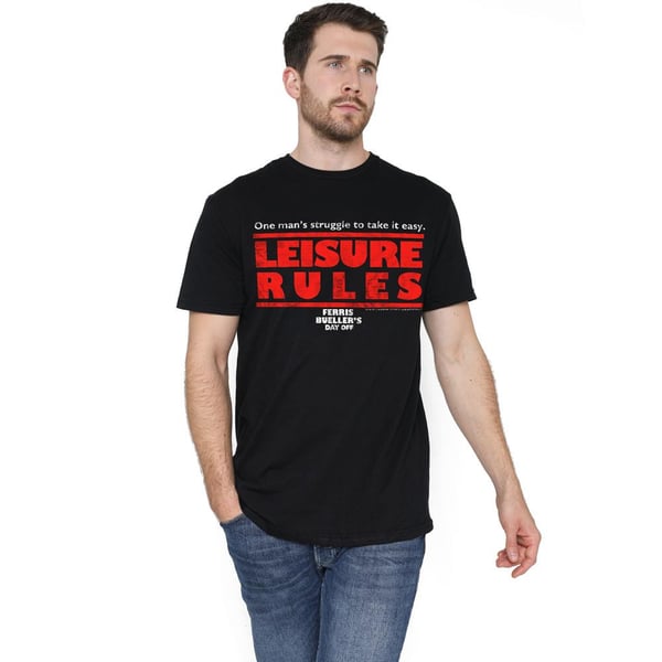 Ferris Bueller´s Day Off Miesten Leisure Rules T-paita