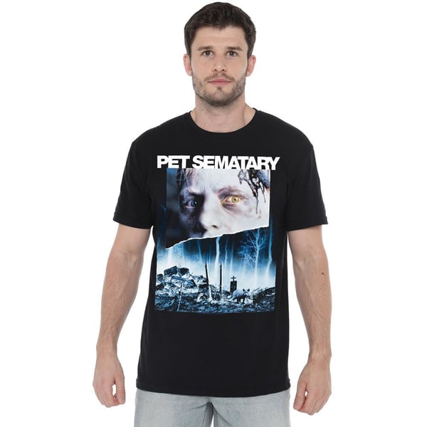 Pet Sematary T-shirt med plakat til mænd