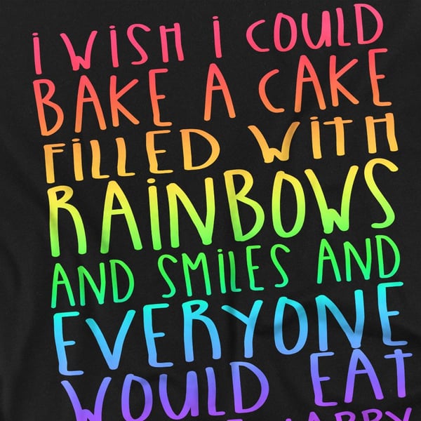 Mean Girls Mens Rainbows And Cake T-Shirt