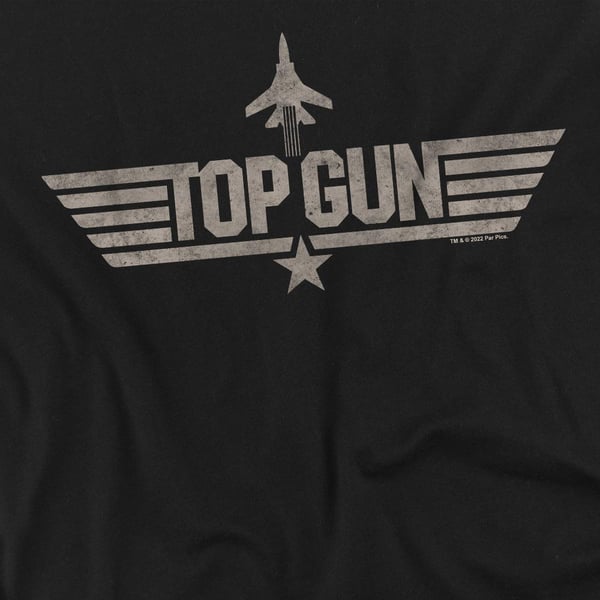 Top Gun Miesten Yksivärinen Logo T-paita