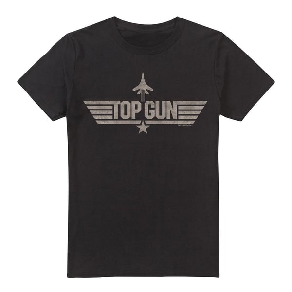 Top Gun Miesten Yksivärinen Logo T-paita