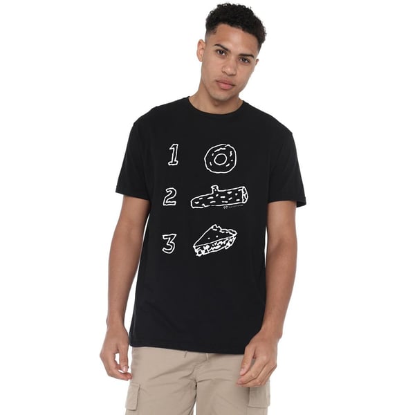 Twin Peaks Mens Pie Log Donut T-Shirt