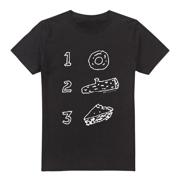 Twin Peaks Mens Pie Log Donut T-Shirt