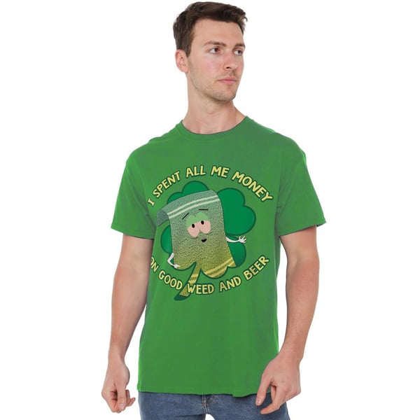 South Park Herr Spent Money Towelie St Patricks Day T-shirt