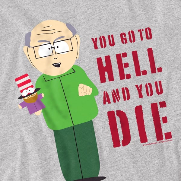 South Park Mens Hell Mr Garrison T-Shirt