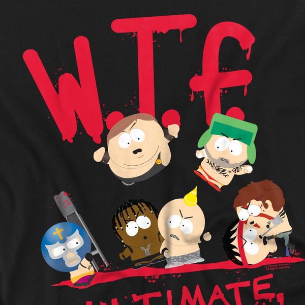 South Park Mens WTF Ultimate Smackdown T-Shirt