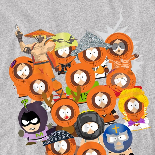 South Park Mens Many Faces Of Kenny T-Shirt