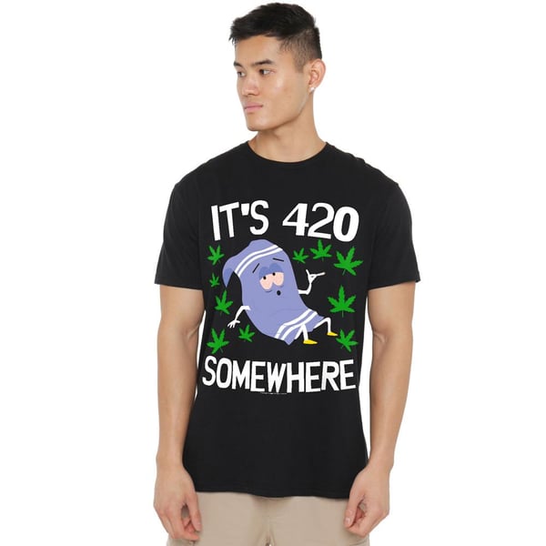 South Park Mens It´s 420 Somewhere Towelie T-Shirt