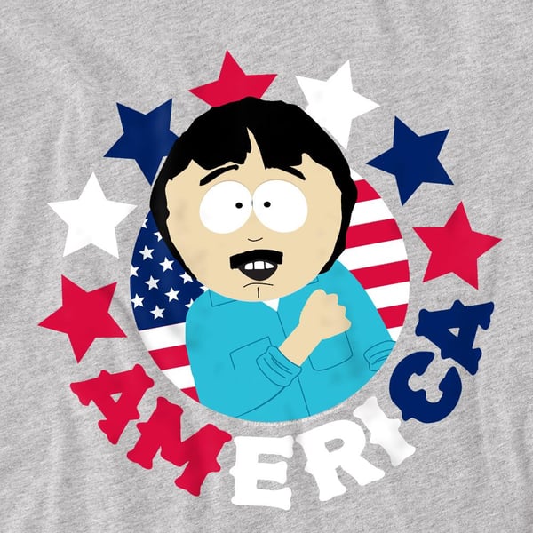 South Park Miesten America Randy Marsh T-paita