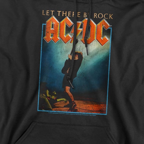 AC/DC Mens Let There Be Rock Hoodie