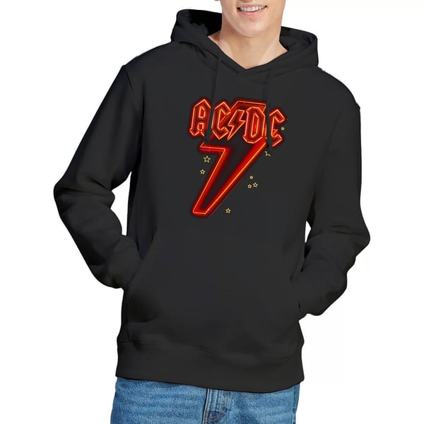 AC/DC Mens Neon Bolt Hoodie