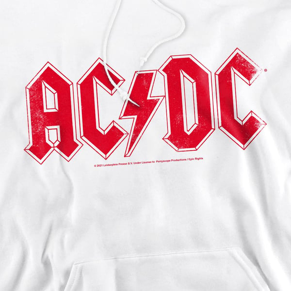 AC/DC Logo hættetrøje til mænd