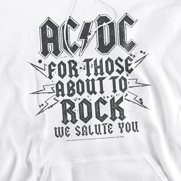 AC/DC Mens Salute Hoodie