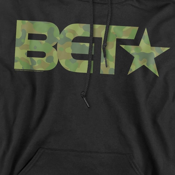 BET Hættetrøje med camo-logo til mænd