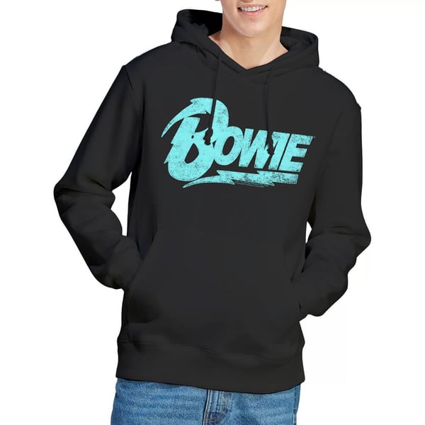 David Bowie Logo hættetrøje til mænd