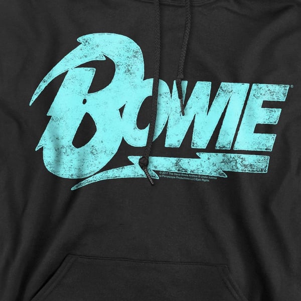 David Bowie Logo hættetrøje til mænd