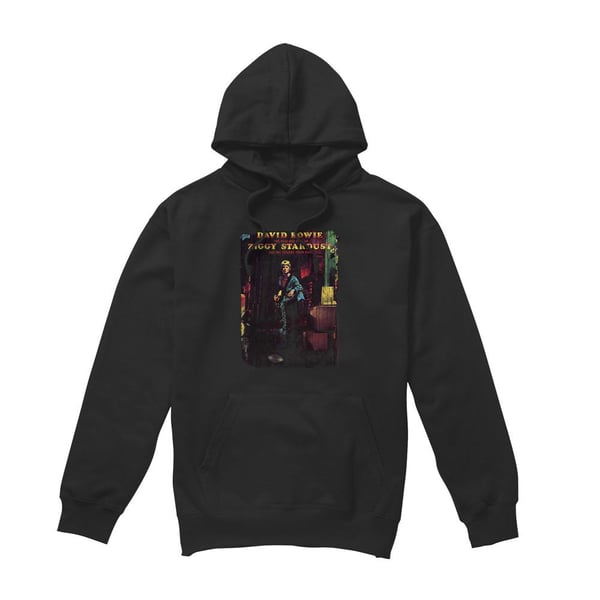 David Bowie Mens Ziggy Stardust Album Hoodie David Bowie Mens Ziggy Stardust Album Hoodie