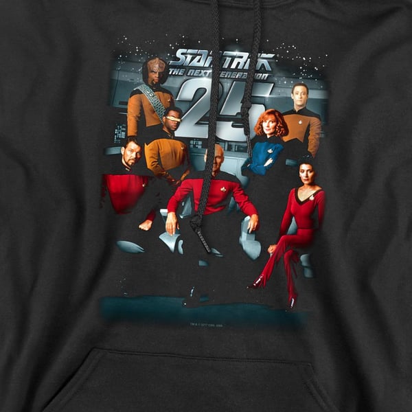 Star Trek Mens 25th Anniversary Hoodie