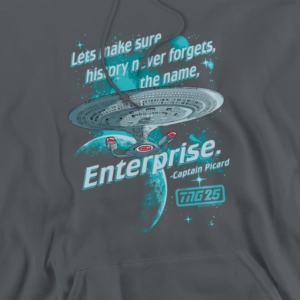Star Trek Mens Never Forget Hoodie