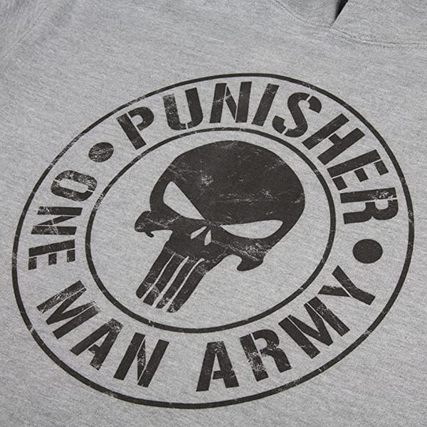 The Punisher Miesten Yhden Miehen Armeija Huppari
