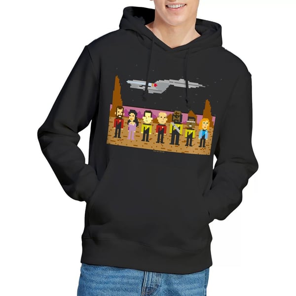 Star Trek Mens The Next Generation Trexel Crew Hoodie