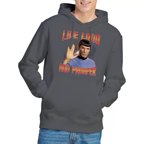Star Trek: The Original Series Mens Live Long and Prosper Spock Hoodie