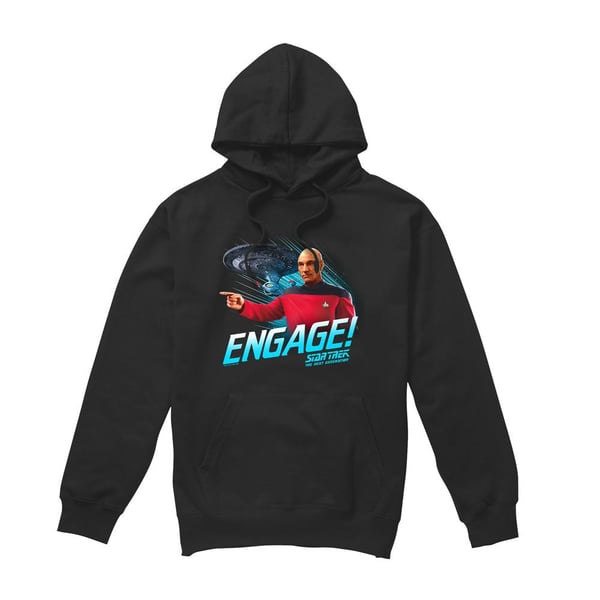 Star Trek Mens Engage Hoodie Star Trek Mens Engage Hoodie