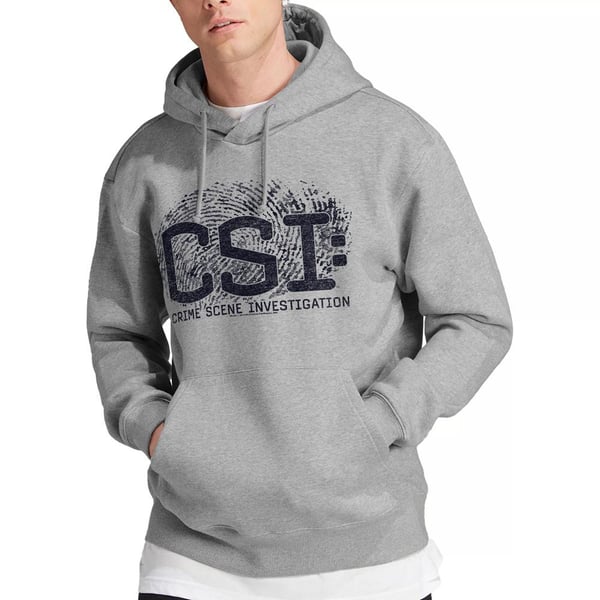 CSI Herre hættetrøje med nødlidende logo