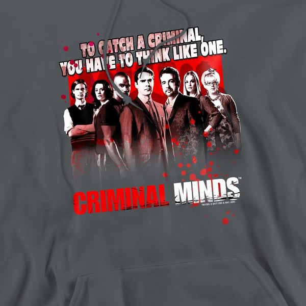 Criminal Minds Mens Think Like One Hoodie