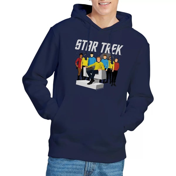 Star Trek Mens Vector Crew Hoodie