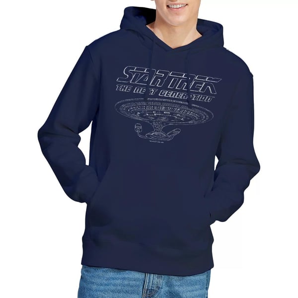 Star Trek Mens The Next Generation Enterprise Hoodie