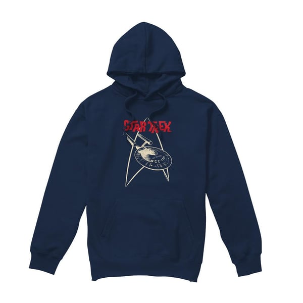 Star Trek Mens Ship Symbol Hoodie Star Trek Mens Ship Symbol Hoodie