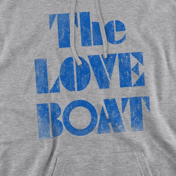 The Love Boat Mens Distressed Hoodie