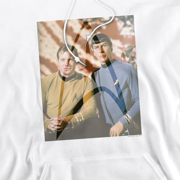 Star Trek Mens Classic Duo Hoodie
