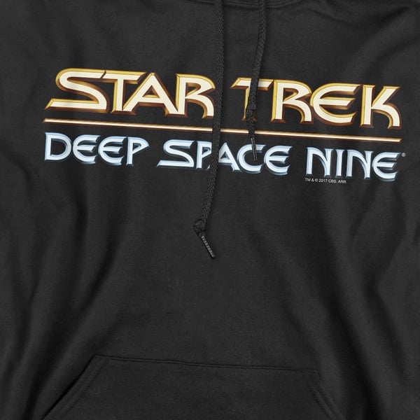 Star Trek Mens Deep Space Nine Logo Hoodie
