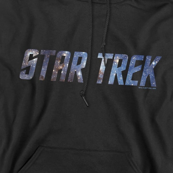 Star Trek Mens Space Logo Hoodie