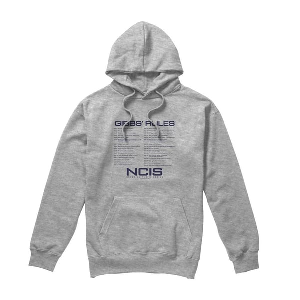 NCIS Mens Gibbs Rules Hoodie NCIS Mens Gibbs Rules Hoodie
