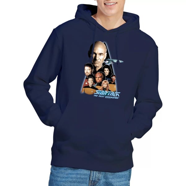 Star Trek Mens Next Generation Crew Hoodie