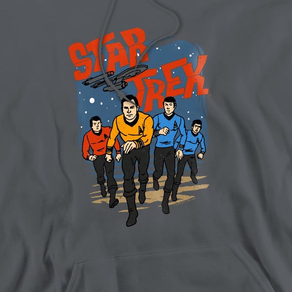 Star Trek Mens Run Forward Hoodie