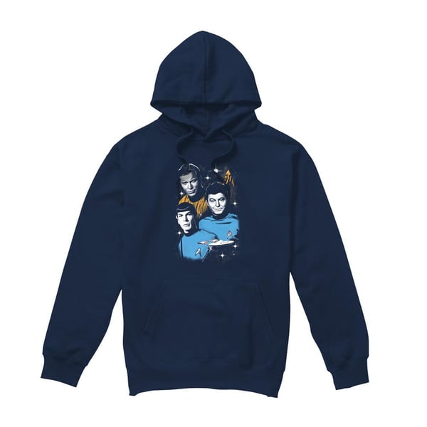 Star Trek Mens All Star Crew Hoodie Star Trek Mens All Star Crew Hoodie