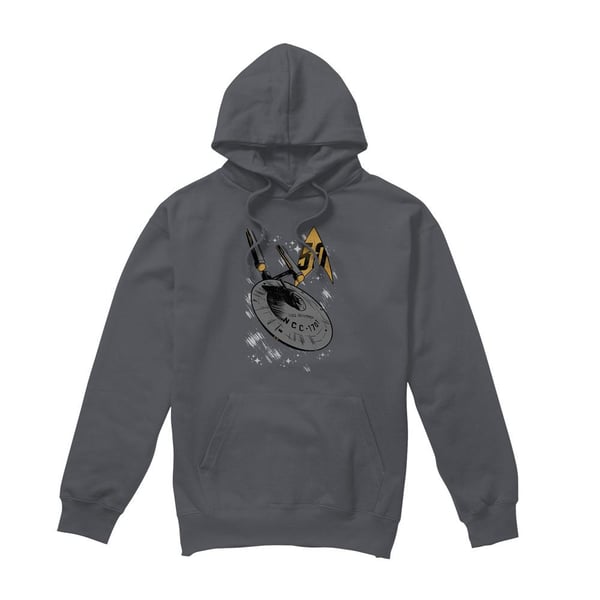 Star Trek Mens Enterprise Dash Hoodie Star Trek Mens Enterprise Dash Hoodie