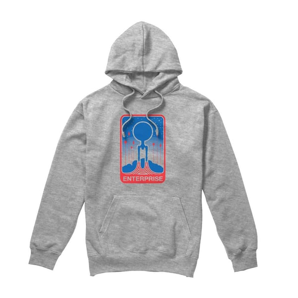 Star Trek Beyond Mens Enterprise Patch Hoodie Star Trek Beyond Mens Enterprise Patch Hoodie
