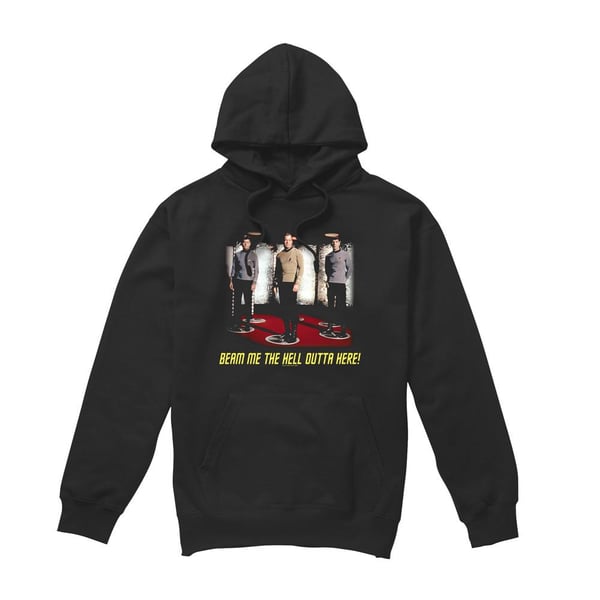 Star Trek Mens Beam Me Out Hoodie Star Trek Mens Beam Me Out Hoodie