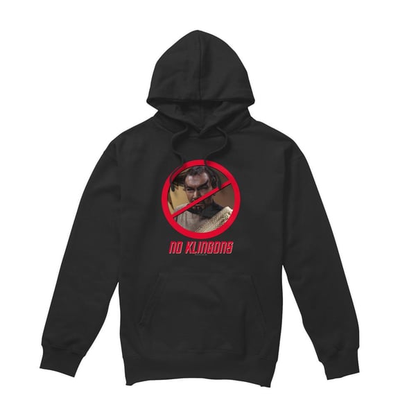 Star Trek Mens No Klingons Hoodie Star Trek Mens No Klingons Hoodie