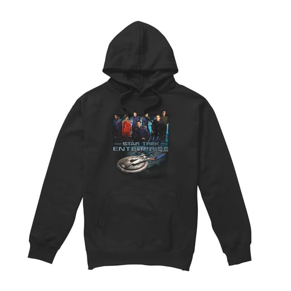 Star Trek Mens Enterprise Crew Hoodie Star Trek Mens Enterprise Crew Hoodie