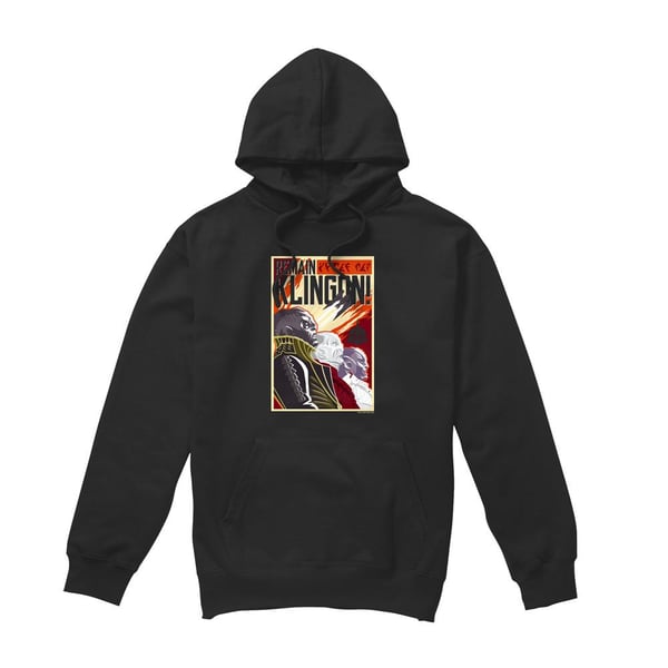 Star Trek: Discovery Mens Remain Klingon Poster Hoodie Star Trek: Discovery Mens Remain Klingon Poster Hoodie